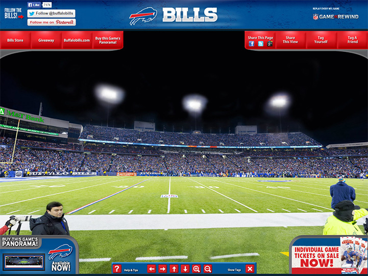 Buffalo Bills NFL Fan Cave Decor - Highmark Stadium Panoramic Picture