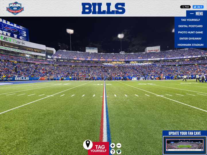 Buffalo Bills 360 Gigapixel Fan Photo