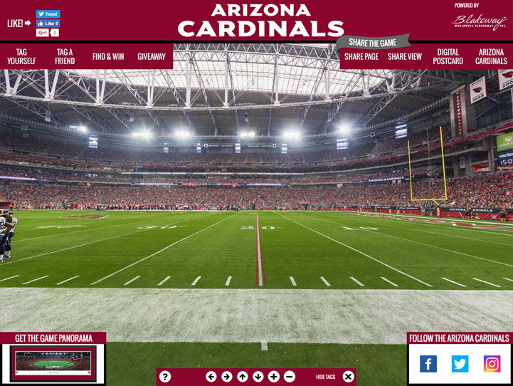 Arizona Cardinals Panoramic Poster - State Farm Stadium