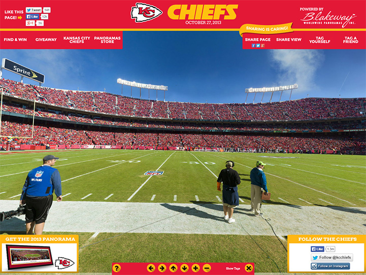 Kansas City Chiefs Panoramic Poster - Arrowhead Stadium Decade Awards  NFLCHF8