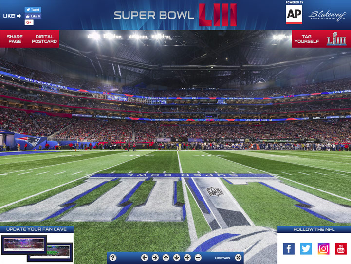 Super Bowl LIII Event Graphics and Stadium Signage – Parallax