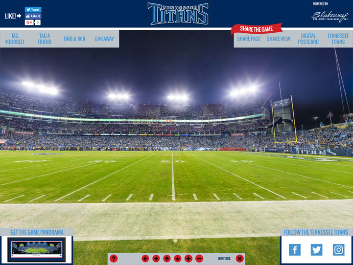 Tennessee Titans Panoramic Poster - Nissan Stadium