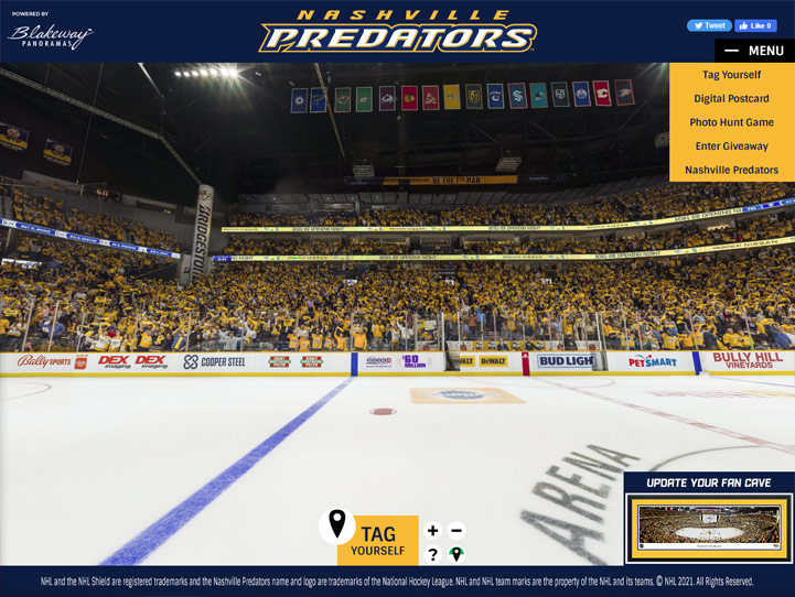 Nashville Predators - Winter Classic Panoramic Photo - Nashville