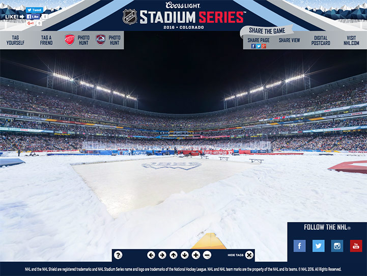 2016 NHL Stadium Series 360° Gigapixel Fan Photo