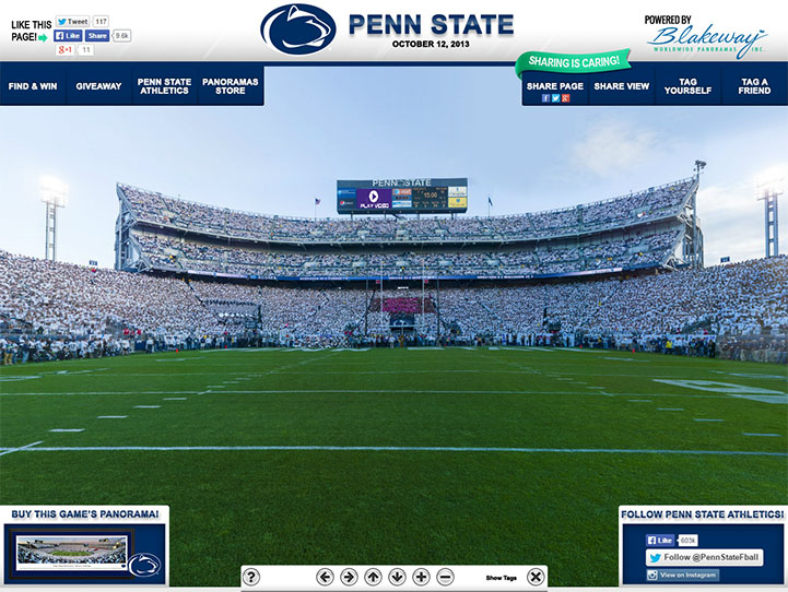 Penn State Nittany Lions Gigapixel Fan Photo