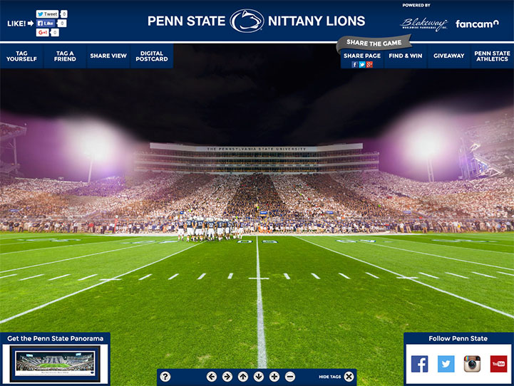 Penn State Nittany Lions Gigapixel Fan Photo