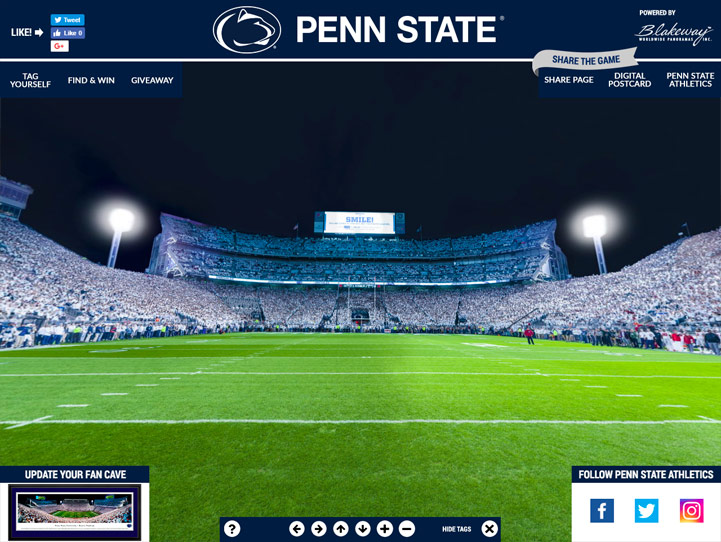 Penn State Nittany Lions Gigapixel Fan Photo