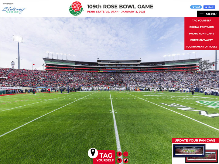 2023 Rose Bowl Game 360° Gigapixel Fan Photo