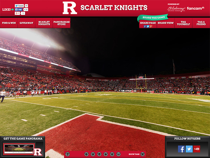Rutgers Scarlet Knights 360° Gigapixel Fan Photo