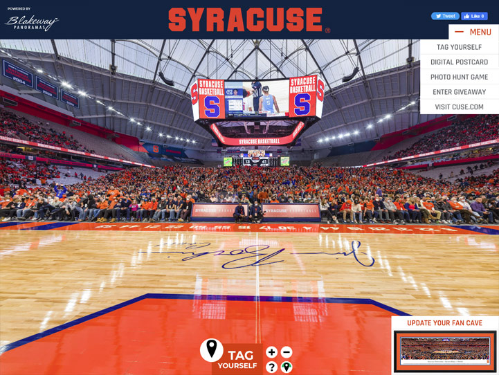 Syracuse Orange 360° Gigapixel Fan Photo