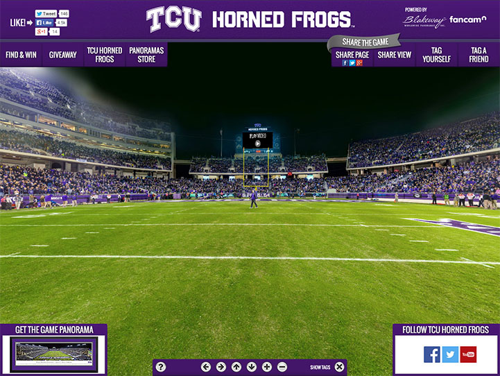 TCU Horned Frogs Gigapixel Fan Photo