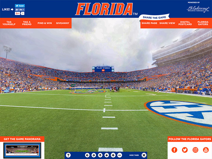 Florida Gators 360 Gigapixel Fan Photo