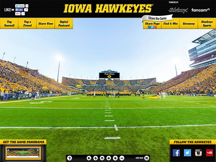 Iowa Hawkeyes Gigapixel Fan Photo