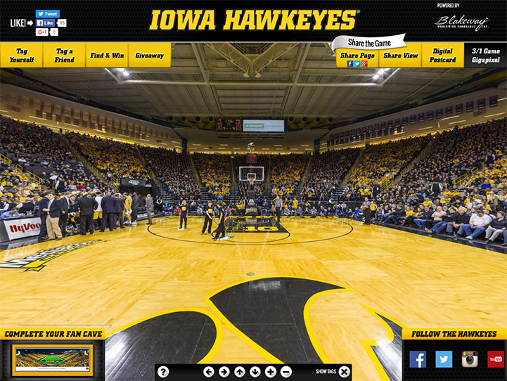 Iowa Hawkeyes Gigapixel Fan Photo