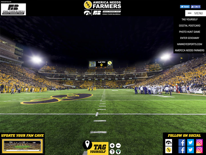 Iowa Hawkeyes Gigapixel Fan Photo