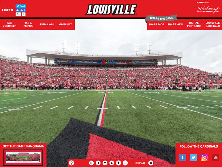 Louisville Cardinals Football Panoramic Picture - Cardinal Stadium