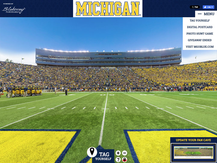 Michigan Wolverines Gigapixel Fan Photo