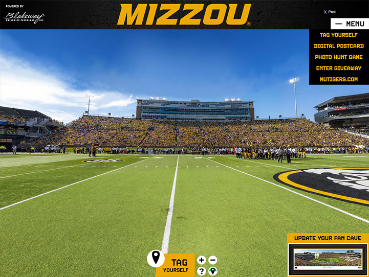 Missouri Tigers Football 360 Gigapixel Fan Photo