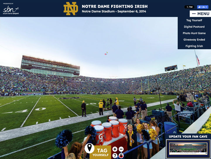 Notre Dame Fighting Irish Gigapixel Fan Photo