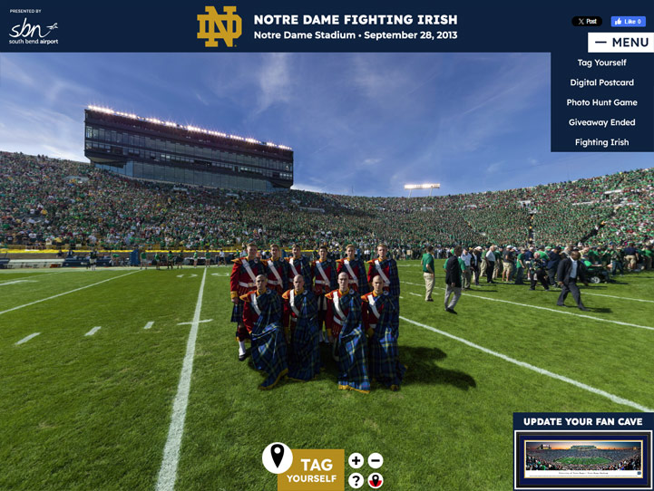 Notre Dame Fighting Irish Gigapixel Fan Photo