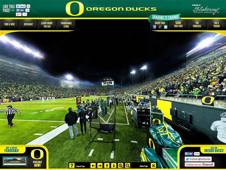 Oregon Ducks Gigapixel Fan Photo