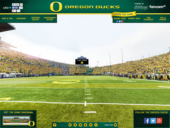 Oregon Ducks Gigapixel Fan Photo