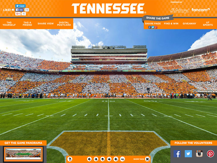 Tennessee Volunteers Gigapixel Fan Photo