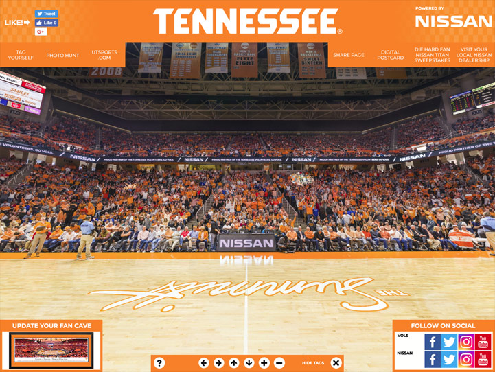 Tennessee Volunteers 360 Gigapixel Fan Photo