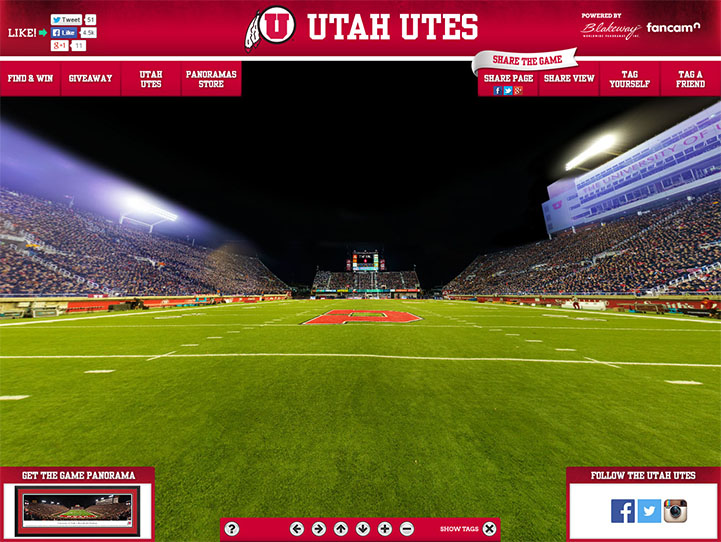 Utah Utes Gigapixel Fan Photo