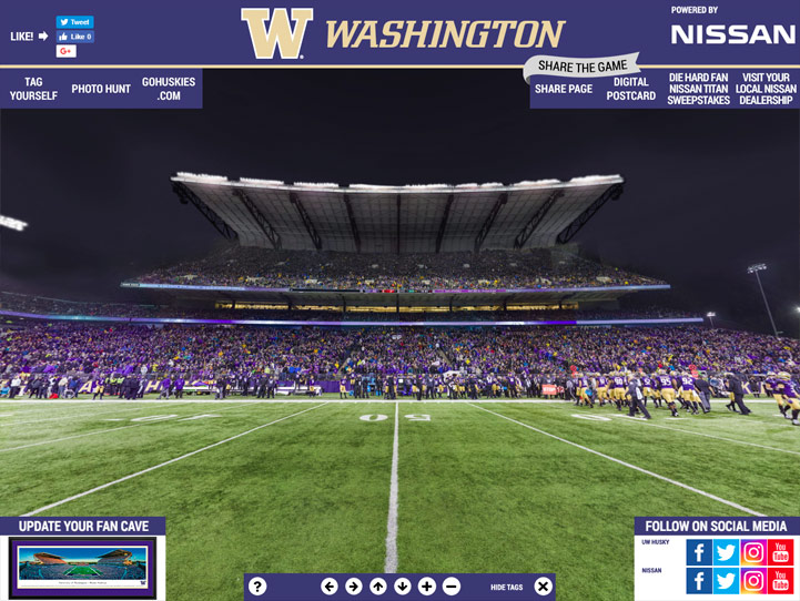 Washington Huskies Gigapixel Fan Photo