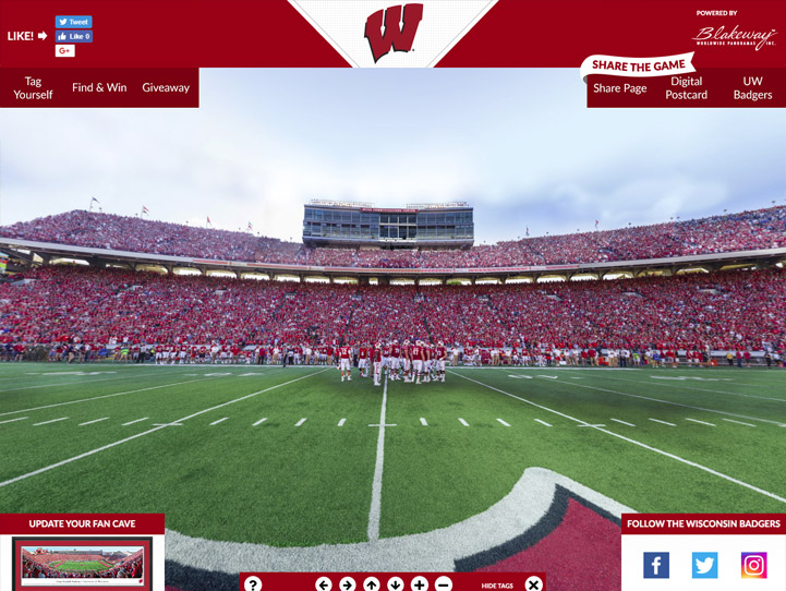 Wisconsin Badgers 360 Gigapixel Fan Photo