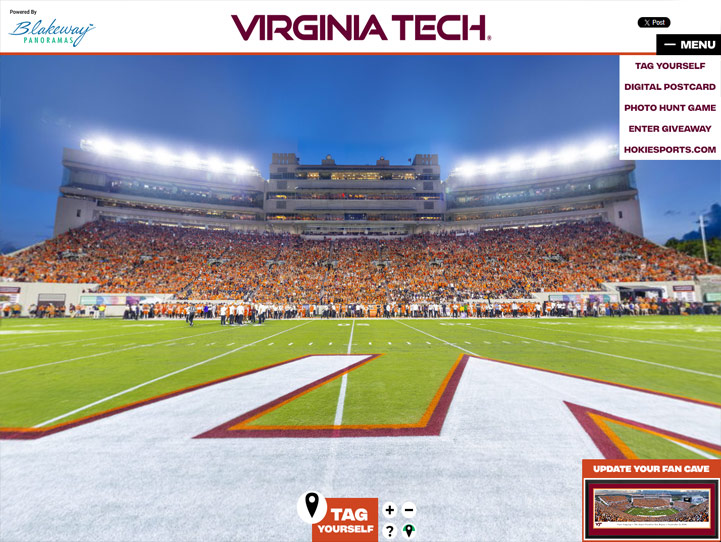Virginia Tech Hokies 360 Gigapixel Fan Photo