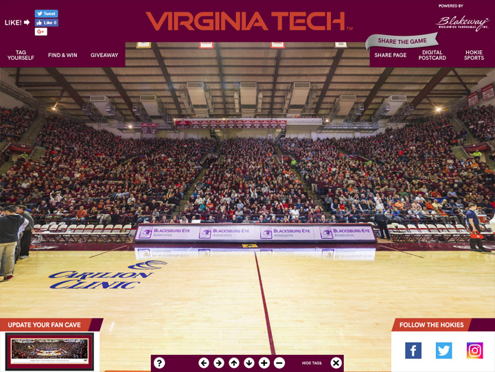 Virginia Tech Hokies 360 Gigapixel Fan Photo