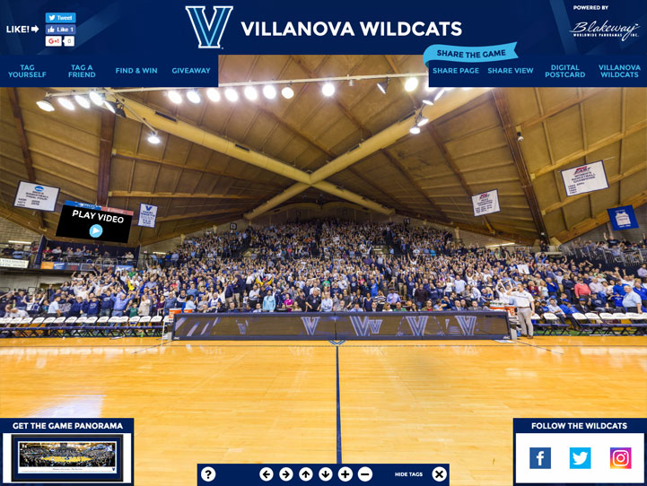 Villanova Wildcats Gigapixel Fan Photo