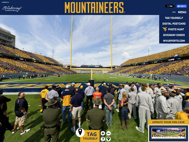 WVU Mountaineers Gigapixel Fan Photo