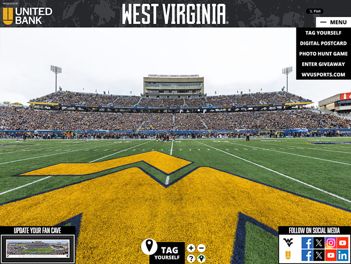 West Virginia Mountaineers Gigapixel Fan Photo