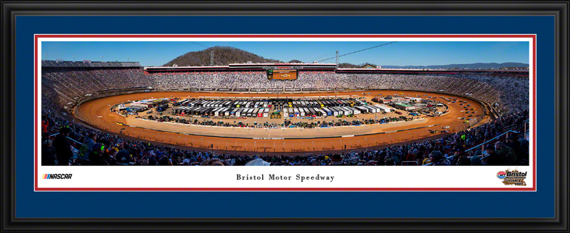 Bristol Motor Speedway NASCAR Aerial Fan Cave Panoramic Wall Art