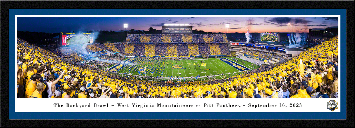 Pittsburgh Panthers - 2023 Backyard Brawl Panoramic Fan Cave Wall Decor