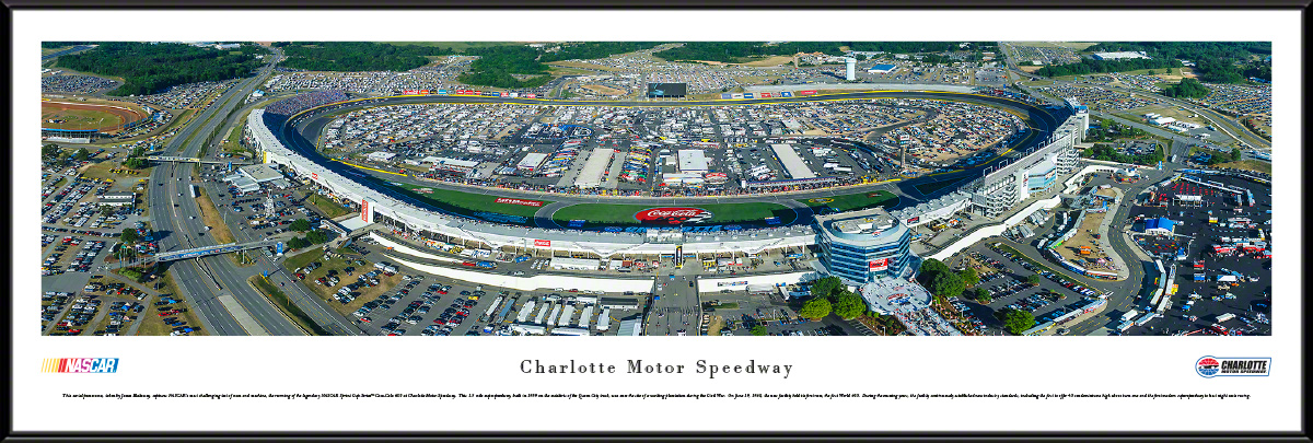 Charlotte Motor Speedway - NASCAR Panoramic Fan Cave Wall Decor