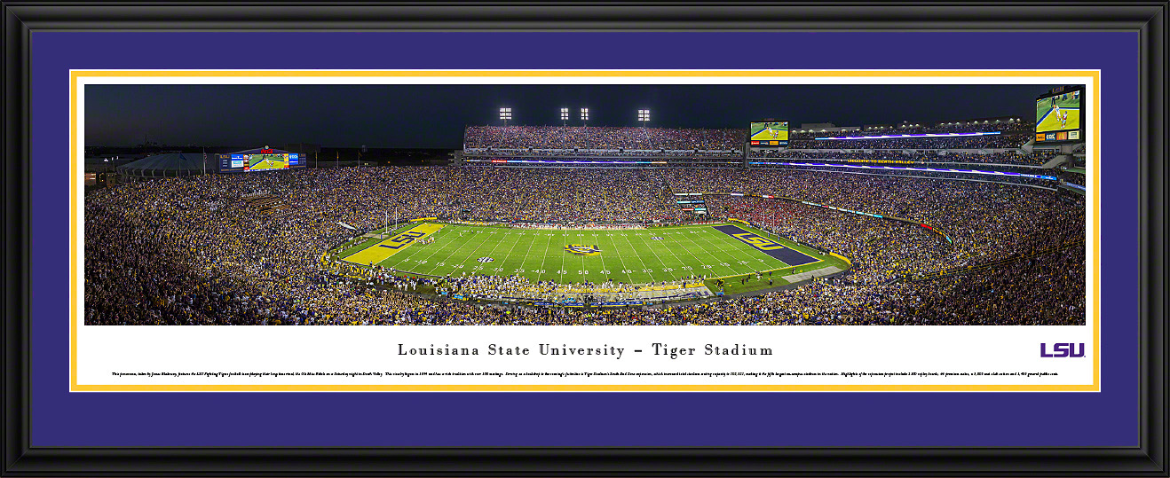 LSU Tigers - Tiger Stadium Panoramic Fan Cave Wall Decor