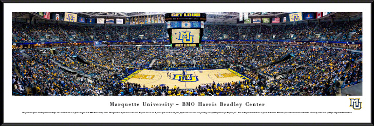 Marquette Golden Eagles Basketball Panoramic Picture - BMO Harris Bradley Center
