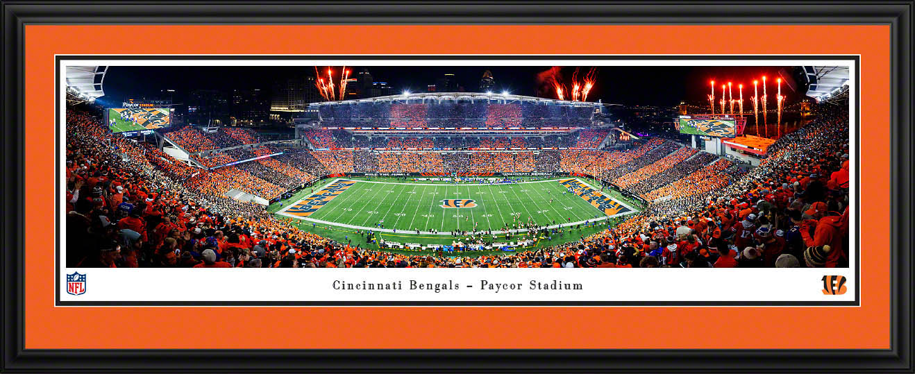 Cincinnati Bengals - Stripe the Jungle Panoramic Fan Cave Wall Decor