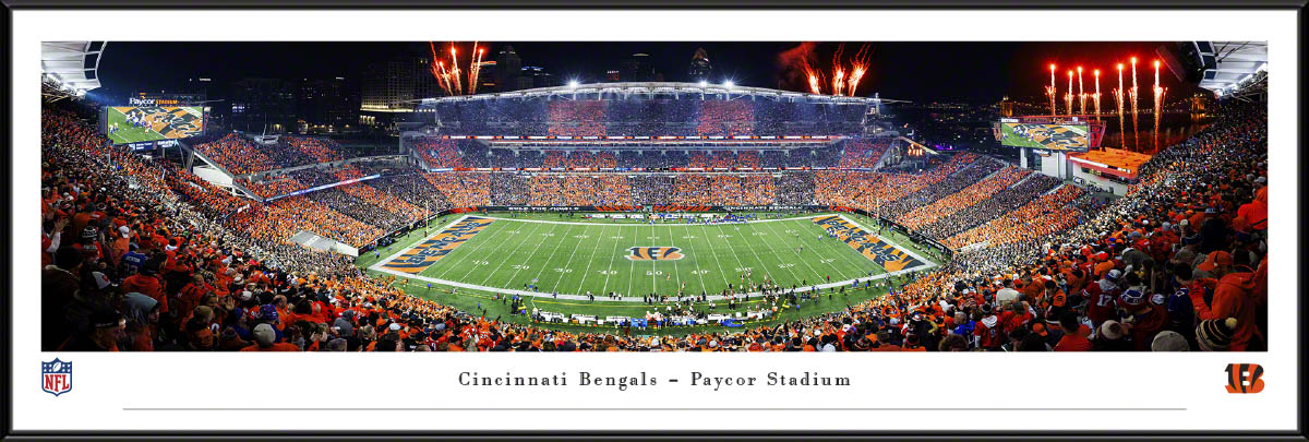 Cincinnati Bengals - Stripe the Jungle Panoramic Fan Cave Wall Decor