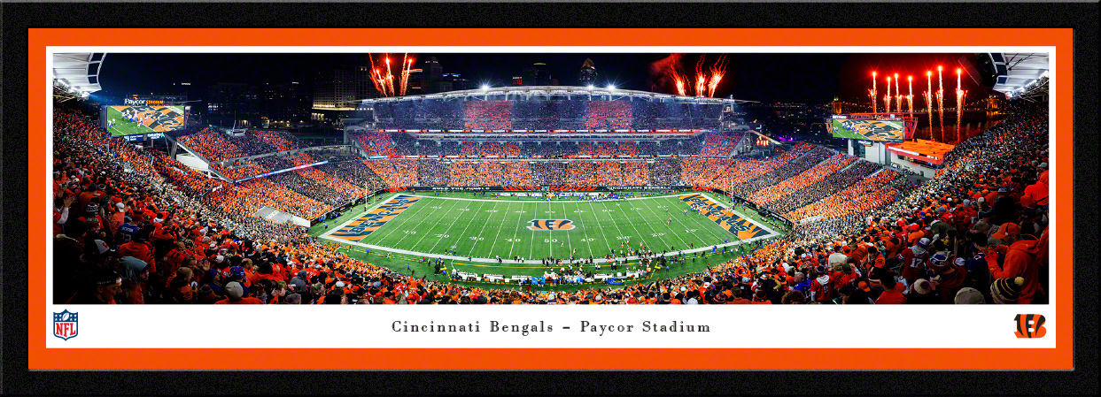 Cincinnati Bengals - Stripe the Jungle Panoramic Fan Cave Wall Decor