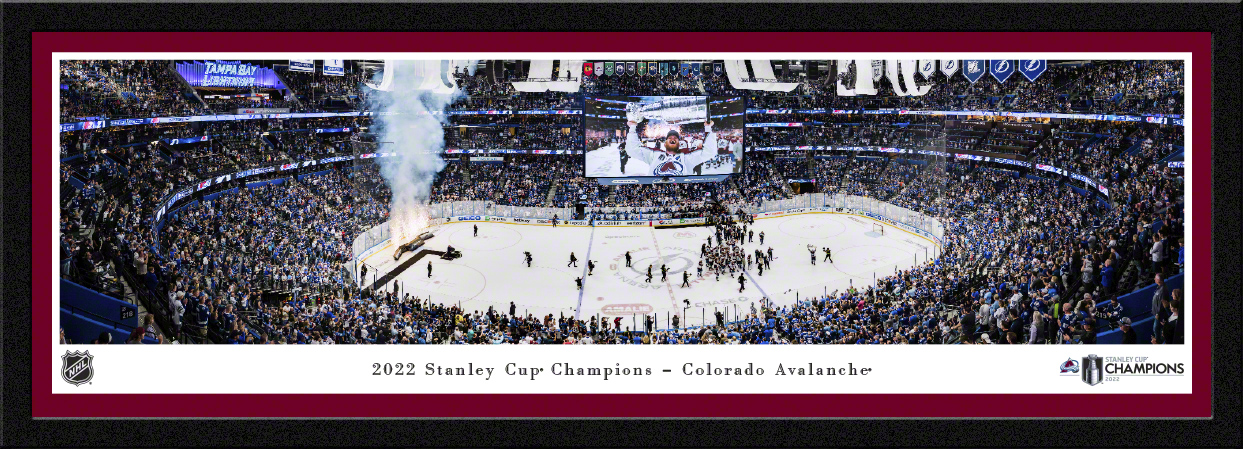 2022 Stanley Cup Champions - Colorado Avalanche Panoramic Fan Cave Wall Decor