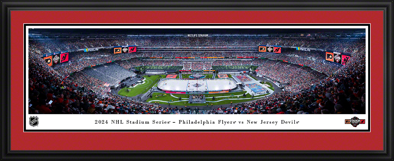 2024 NHL Stadium Series - New Jersey Devils Panoramic Fan Cave Wall Decor