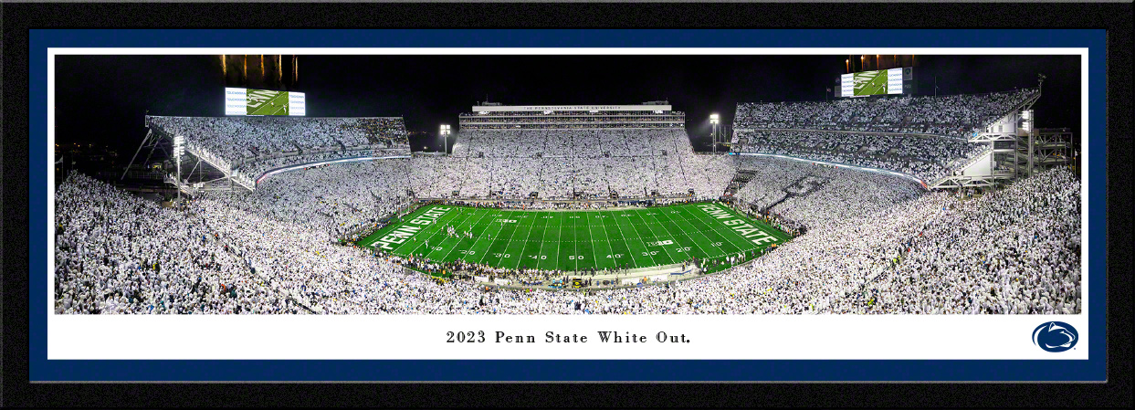 Penn State Nittany Lions - Beaver Stadium Panoramic Fan Cave Wall Decor