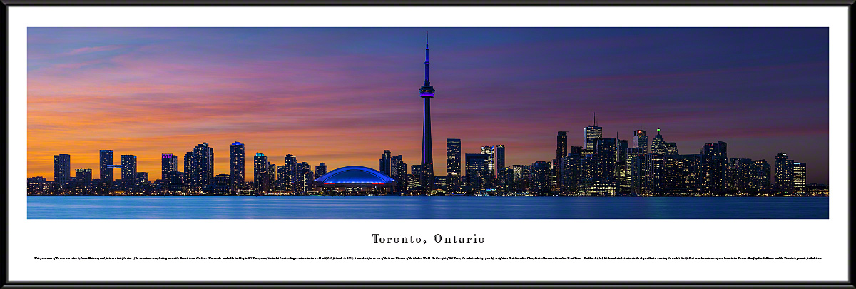 Toronto, Ontario - City Skyline Panoramic Wall Decor