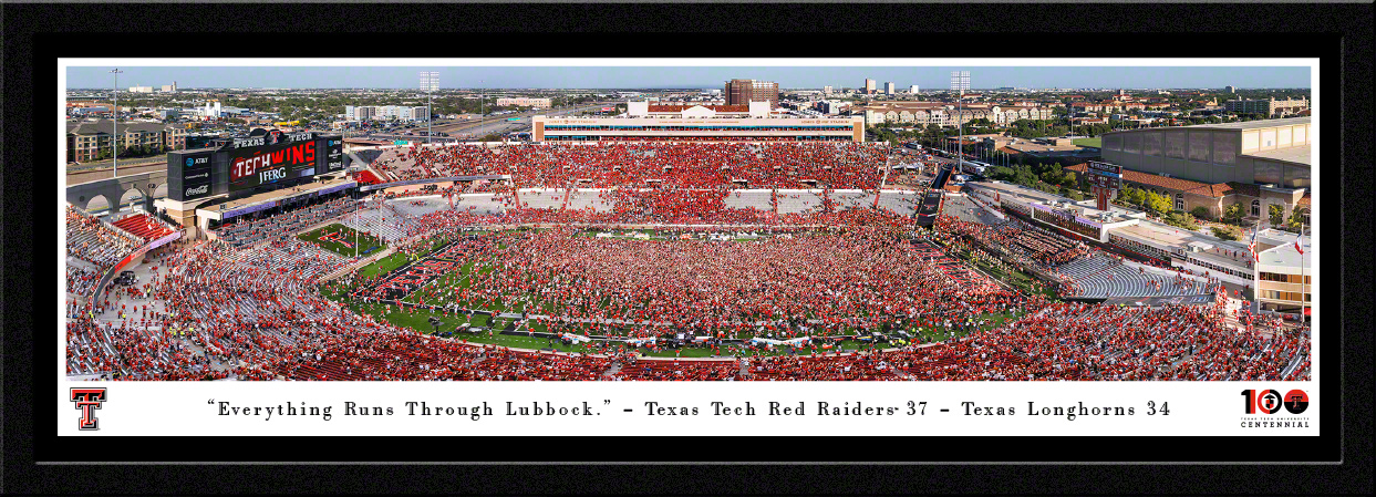 Texas Tech Red Raiders - Jones AT&T Stadium Panoramic Fan Cave Wall Decor