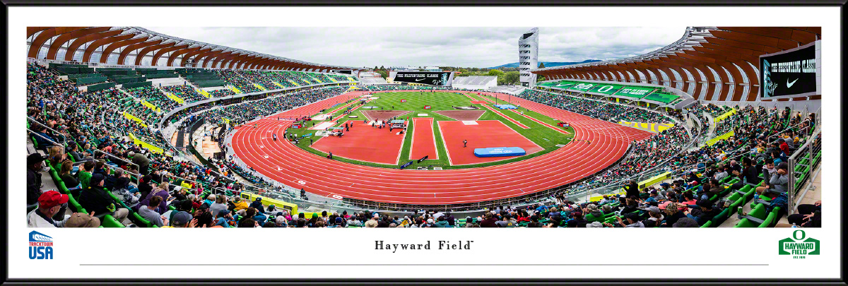 University of Oregon - Hayward Field Panoramic Fan Cave Wall Decor